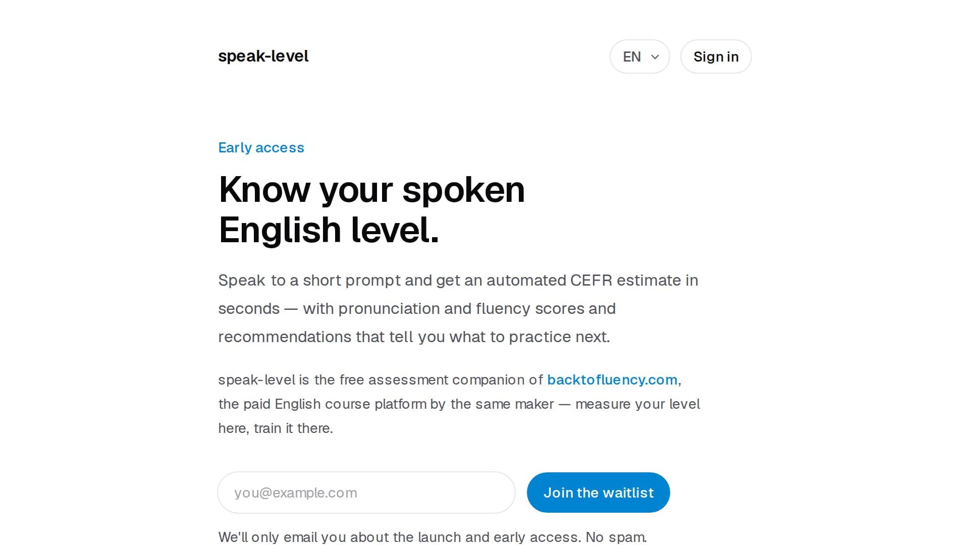Speak Level
